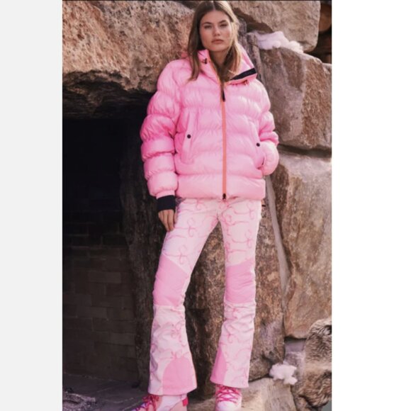 New! BOGNER FIRE+ICE x LoveShackFancy ZULA Belted Ski Snow Pant Women's Size XXS - Picture 1 of 15